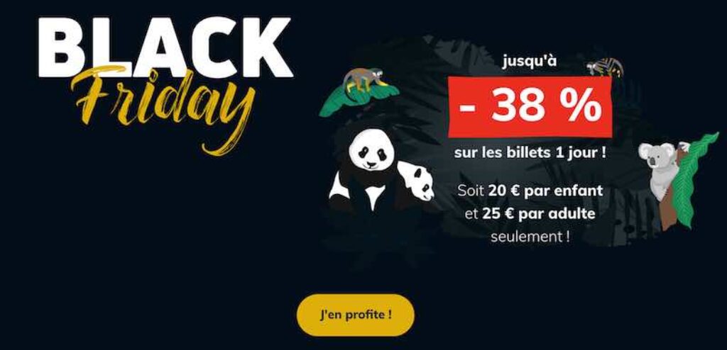 réduction Black Friday Zoo de Beauval 