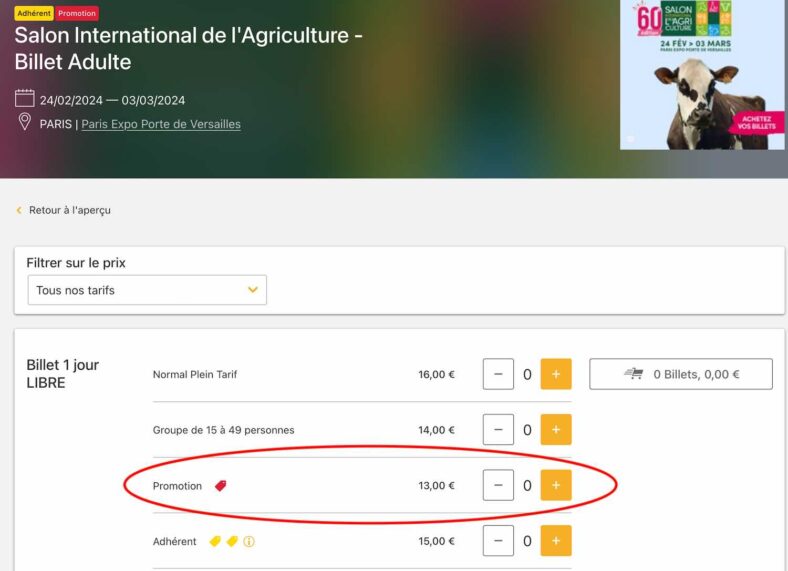 Comment Faire Pour Avoir Des Billets Gratuit Salon De L'agriculture