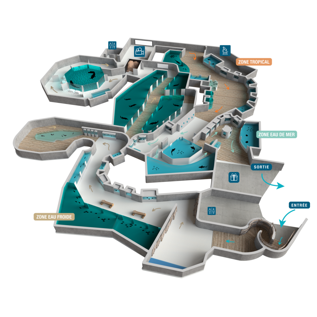 plan aquarium de Touraine, visite tarif réduit