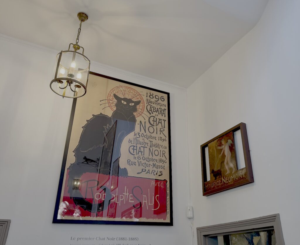 Affiche du célèbre cabaret du Chat noir au Musée de Montmartre