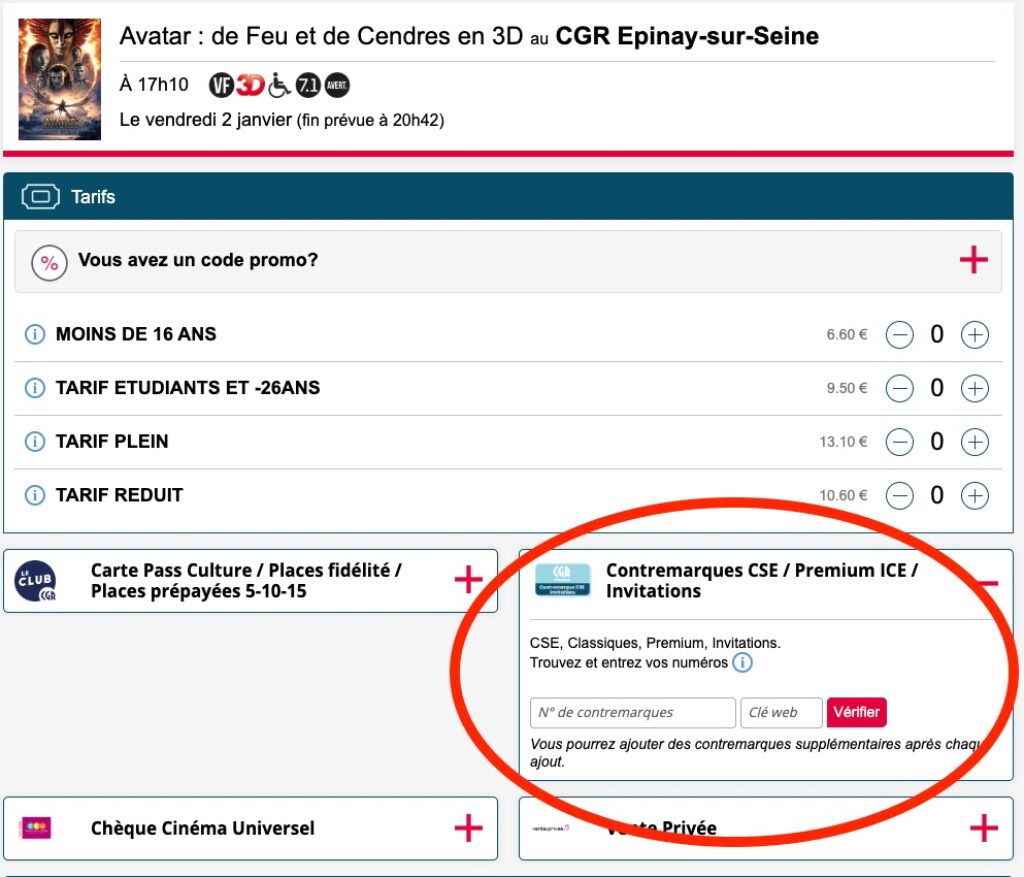 Code promo CGR cinemas : comment faire la saisie du code coupon groupon