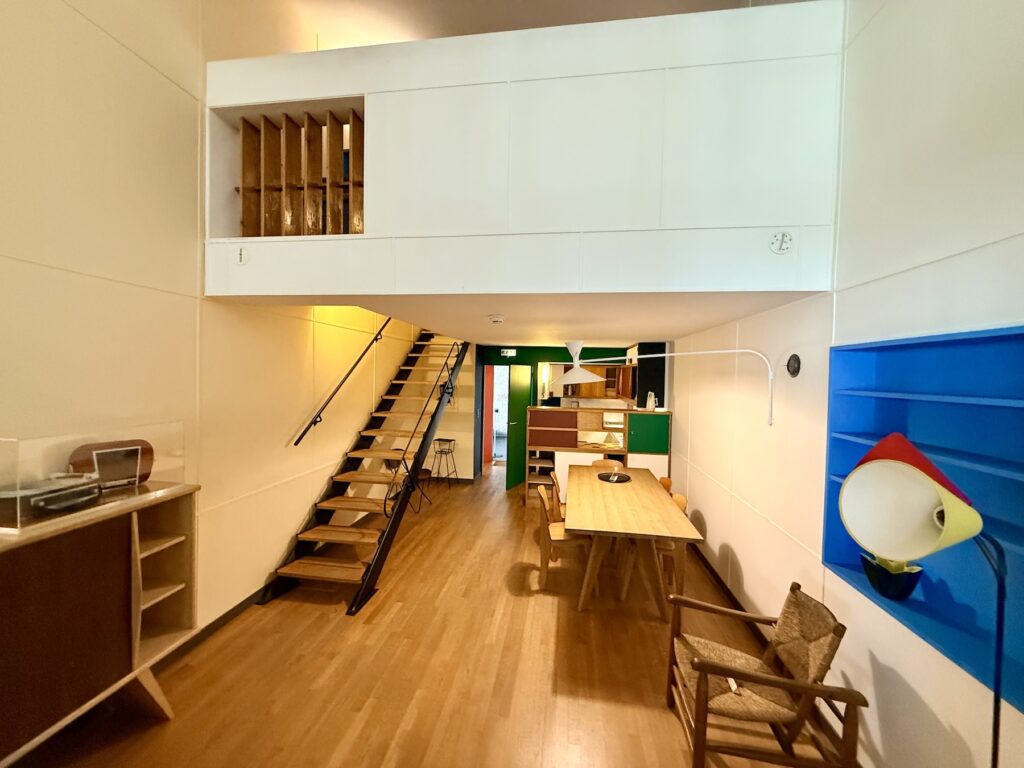Vue immeuble Le Corbusier à la Cité du Patrimoine et de l'architecture à Paris