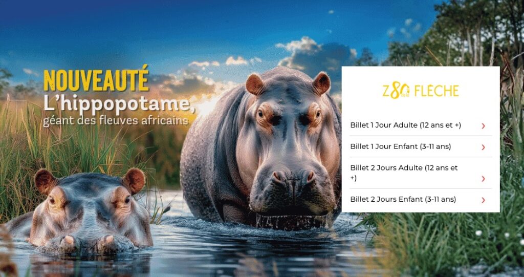 vente privée zoo d ela fleche : billets à -30% pour adulte, enfant 1 jour ou 2 jours