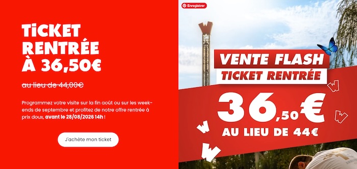 promo billet walibi rhone-alpes moins cher